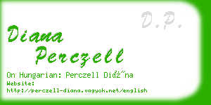 diana perczell business card